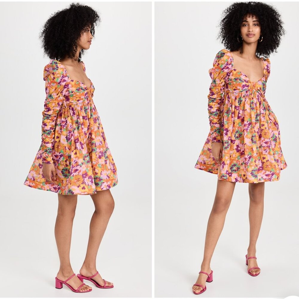 NWT Zimmermann Violet Twist Front Mini Dress US 8